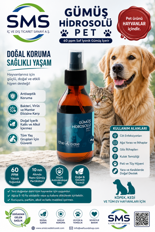 GÜMÜŞ HİDROSOLÜ SPREY PET 100  ML