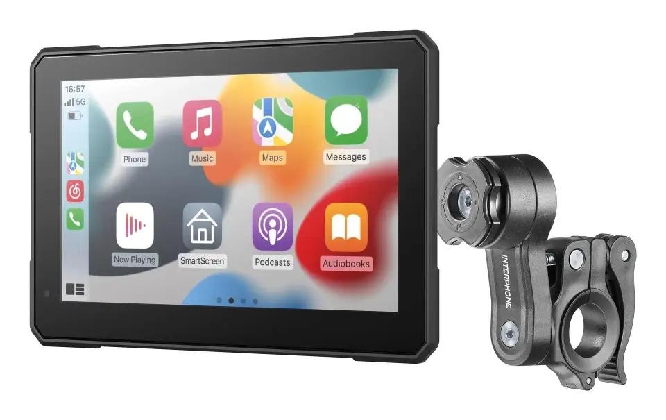 INT apple carplay/android auto moto дисплей + комплект камери 7''